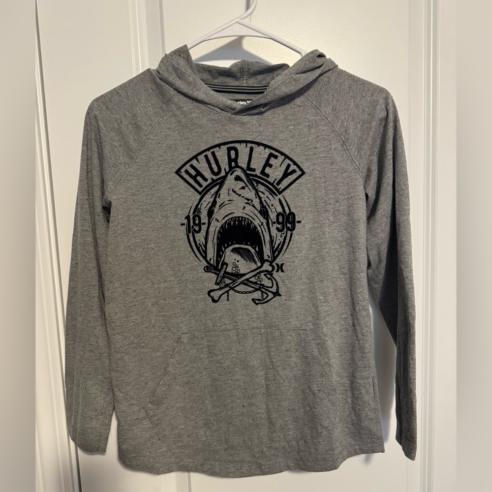 Hurley Kids Gray Shark Hoodie